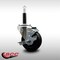 Service Caster 3.5'' SS Soft Rubber Swivel 3/4'' Expanding Stem Caster with Brake SCC-SSEX20S3514-SRS-TLB-34 - alternate 3